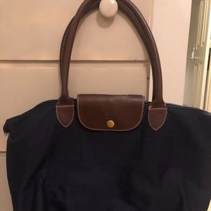 Navy Long Champ Bag
